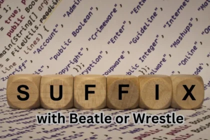 suffix with beatle or wrestle